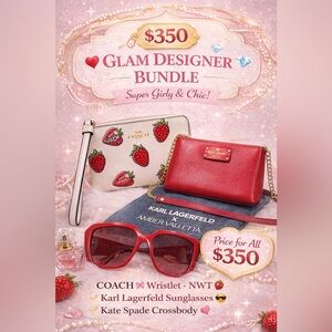 COACH Wristlet Karl LagerfeldSunglasses
Kate Spade Crossbody all NWT